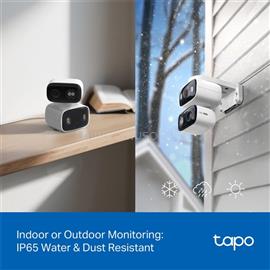 TP-LINK Wireless Kamera Cloud beltéri/kültéri forgatható színes éjjellátó Dual kamera, TAPO C246D TAPO_C246D small