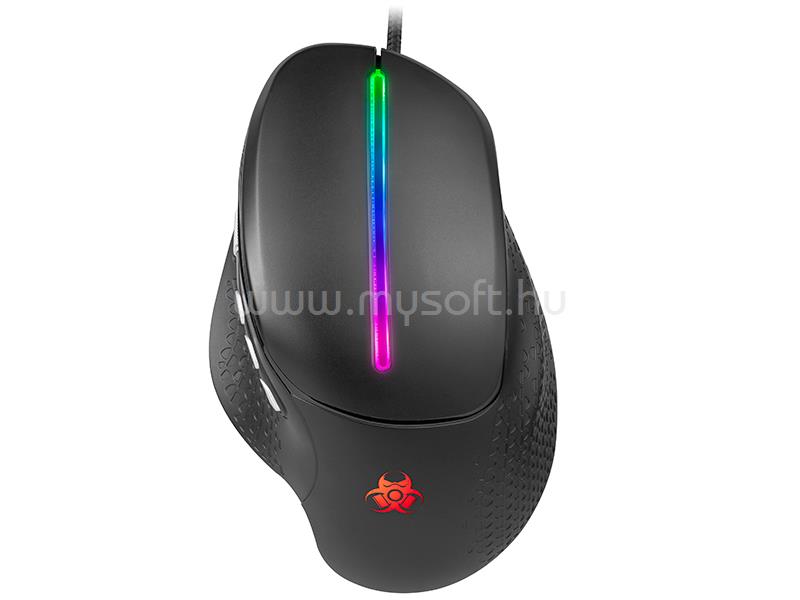 TRACER Snail GameZone RGB USB optikai gamer vezetékes egér (fekete)