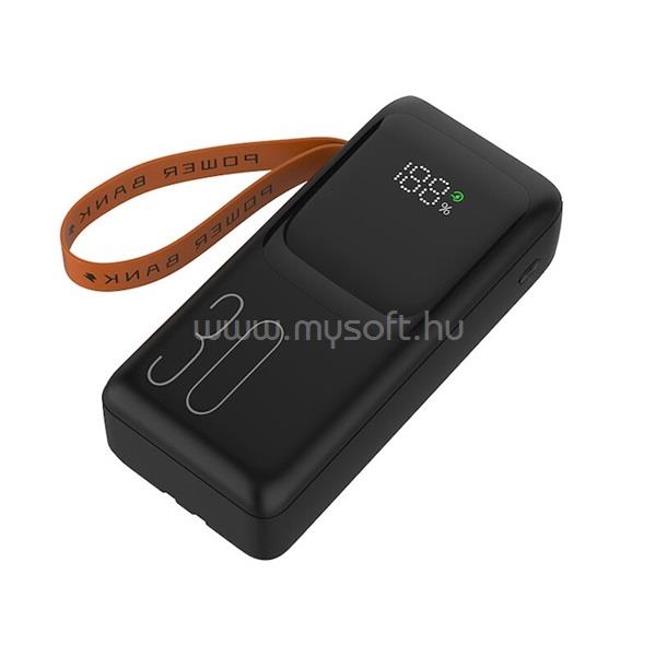 TRACER Vouge 3, 20W, 30000 mAh, 1x USB Type-C 4 x USB Type-A hordozható powerbank (fekete)