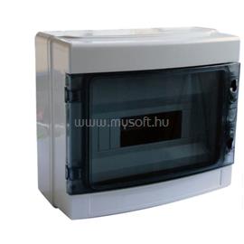 TRACON EDFKIP65-12/1  1×12 mod/ H×W×D=260×300×140mm/ IP65/ 660V AC átlátszó ajtóval/ N/PE sínnel falon kívüli TRACON_EDFKIP65-12/1 small