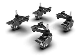 TRAK RACER Szimulátor kiegészítő - Universal Caster Wheels with Brake & Mounting Brackets TR80-WHEELSET4 small