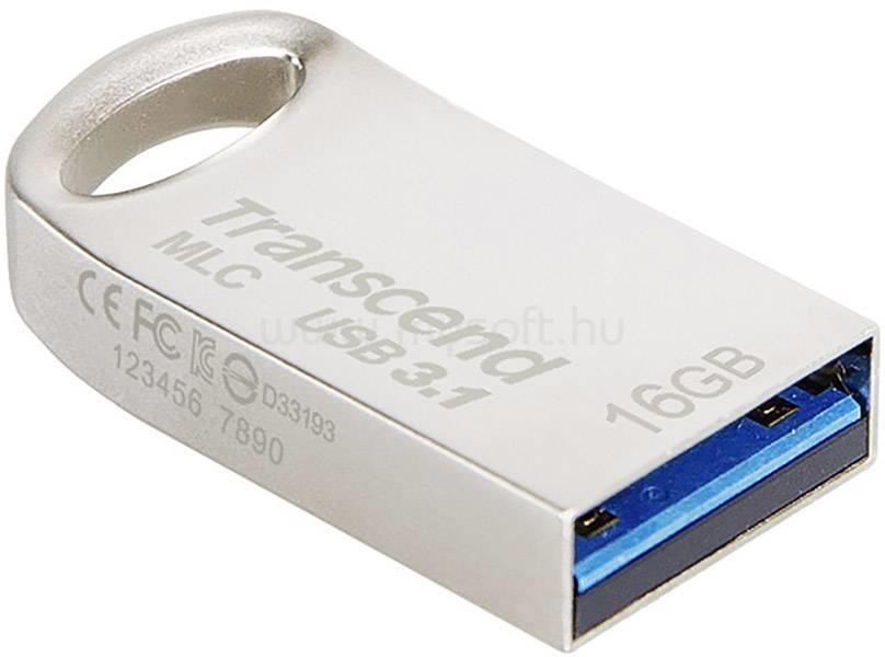 TRANSCEND 16GB JETFLASH 720 SILVER USB 3.1 pendrive