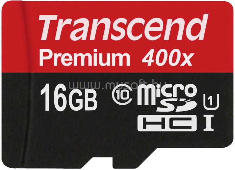 TRANSCEND 16GB MICROSDHC CLASS 10 UHS-I CLASS 10 KONFORM