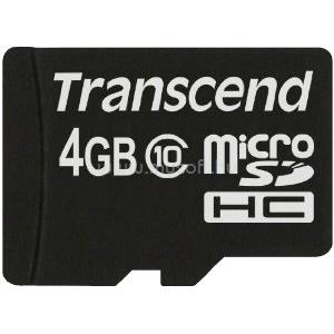 TRANSCEND 4GB MICRO SDHC10(NOBOX+ADAPTER) .