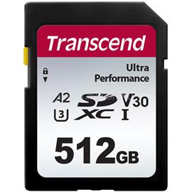 TRANSCEND 512GB SDXC CARD UHS-I U3 A2 ULTRA PERFORMANCE TS512GSDC340S small