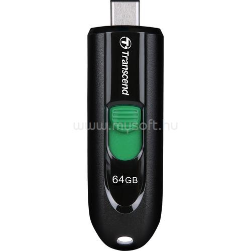 TRANSCEND JetFlash 790C USB3.2 TYPE-C 64GB pendrive (fekete)