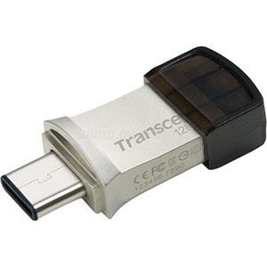 TRANSCEND JetFlash 890 USB 3.1 Type-C 128GB (ezüst)