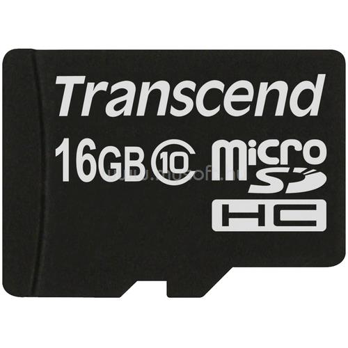 TRANSCEND SDHC CARD MICRO 16GB CLASS 10