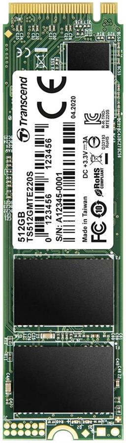 TRANSCEND SSD 512GB M.2 2280 NVMe PCIe 3.0 x4 220S