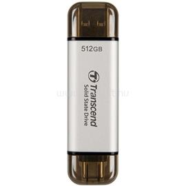 TRANSCEND SSD 512GB USB TYPE C/A ESD310S (ezüst) TS512GESD310S small