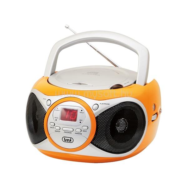 TREVI CD 512 hordozható FM/AUX/CD boombox (narancssárga)