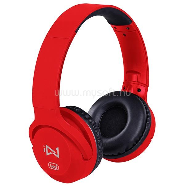 TREVI DJ 601 M mikrofonos sztereó fejhallgató (piros)
