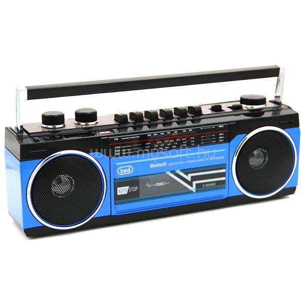 TREVI RR501 retro Bluetooth/USB kazettás rádió (kék)