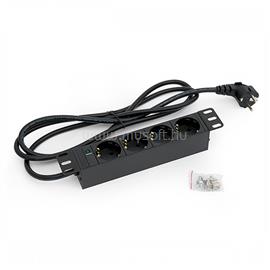 TRITON KE-Line 10" elosztópanel 4x230V, kontrol LED-del, 1U, 2m RAB-PD-X91-C1 small