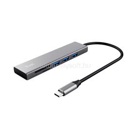TRUST 24191 Halyx Fast USB-C Hub & Card Reader TRUST_24191 small
