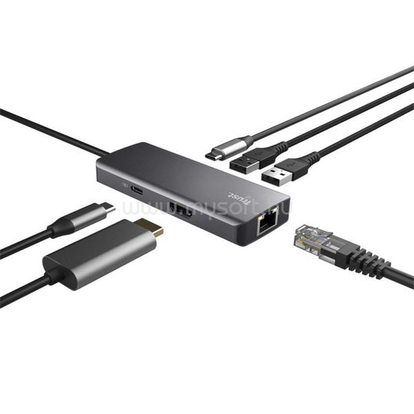 TRUST 24968 Dalyx 6in1 multiport Type C USB HUB TRUST_24968 large