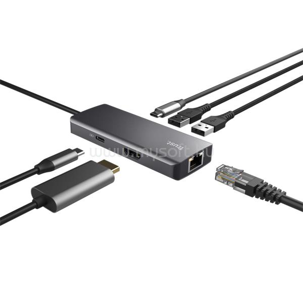 TRUST 24968 Dalyx 6in1 multiport Type C USB HUB TRUST_24968 large