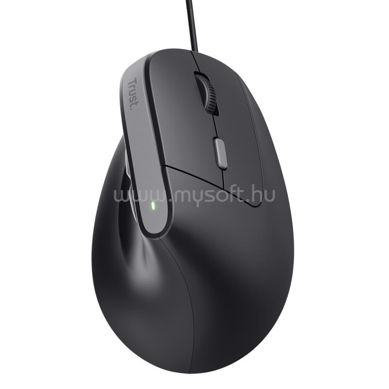 TRUST 25144 Bayo II Ergonomic vezetékes egér (fekete)
