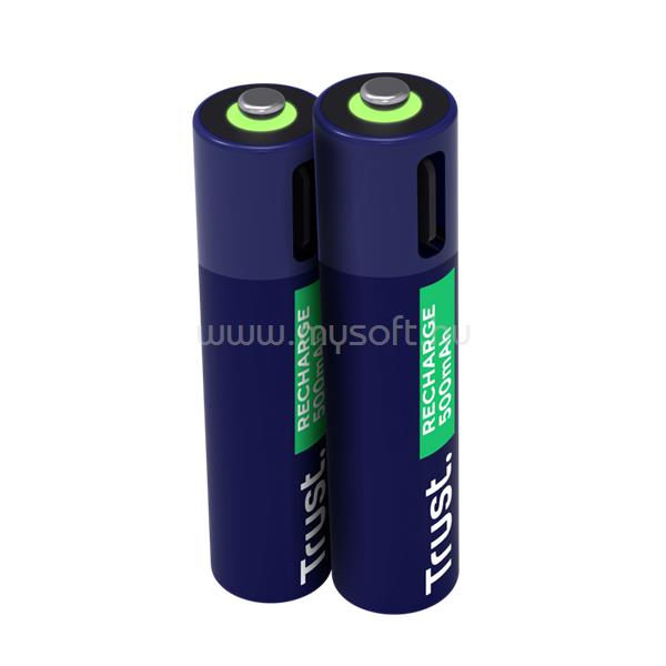TRUST 25585 újratölthető AAA elem USB-C csatlakozással 2db