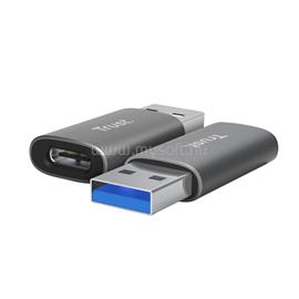 TRUST Átalakító - Calyx (szürke, aluminium, USB-A apa / USB-C anya) TRUST_25573 small