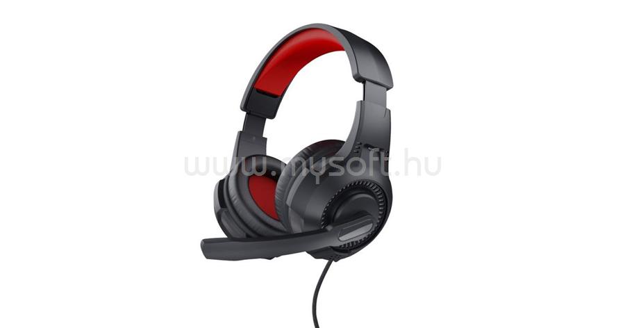 TRUST Basics gamer headset (hangerőszabályzó; 3.5mm jack; fekete)