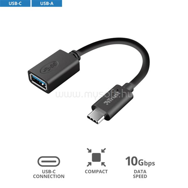 TRUST Calyx USB-C to USB-A Adapter Kábel