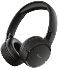 TRUST Fejhallgató Vezeték nélküli - Zena Bluetooth (fekete; BT5.0; vezérlőgombok; akku; mikrofon) TRUST_24069 small