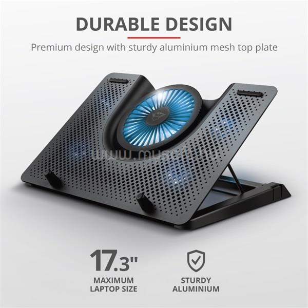 TRUST GXT 1125 Quno Notebook Cooling Stand gamer hűtőpad