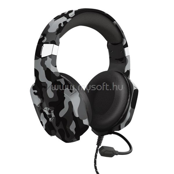 TRUST GXT 323K Carus vezetékes gamer headset (fekete terepszínű)