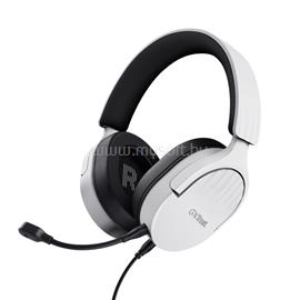 TRUST GXT 489 Fayzo vezetékes gamer headset (multiplatform; nagy-párnás; hangerőszabályzó; 3.5mm jack; fehér) TRUST_25210 small