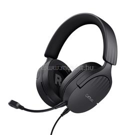 TRUST GXT 489 Fayzo vezetékes gamer headset (multiplatform; nagy-párnás; hangerőszabályzó; 3.5mm jack; fekete) TRUST_24898 small