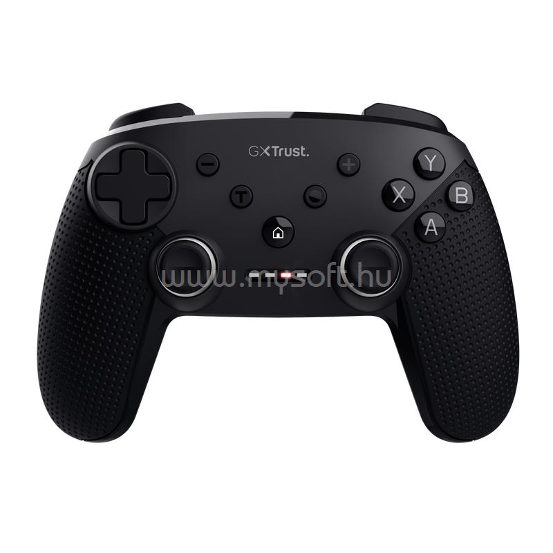 TRUST GXT 542 Muta vezeték nélküli gamepad (Playstation design; fekete; PC, switch, konzol kompatibilis.)