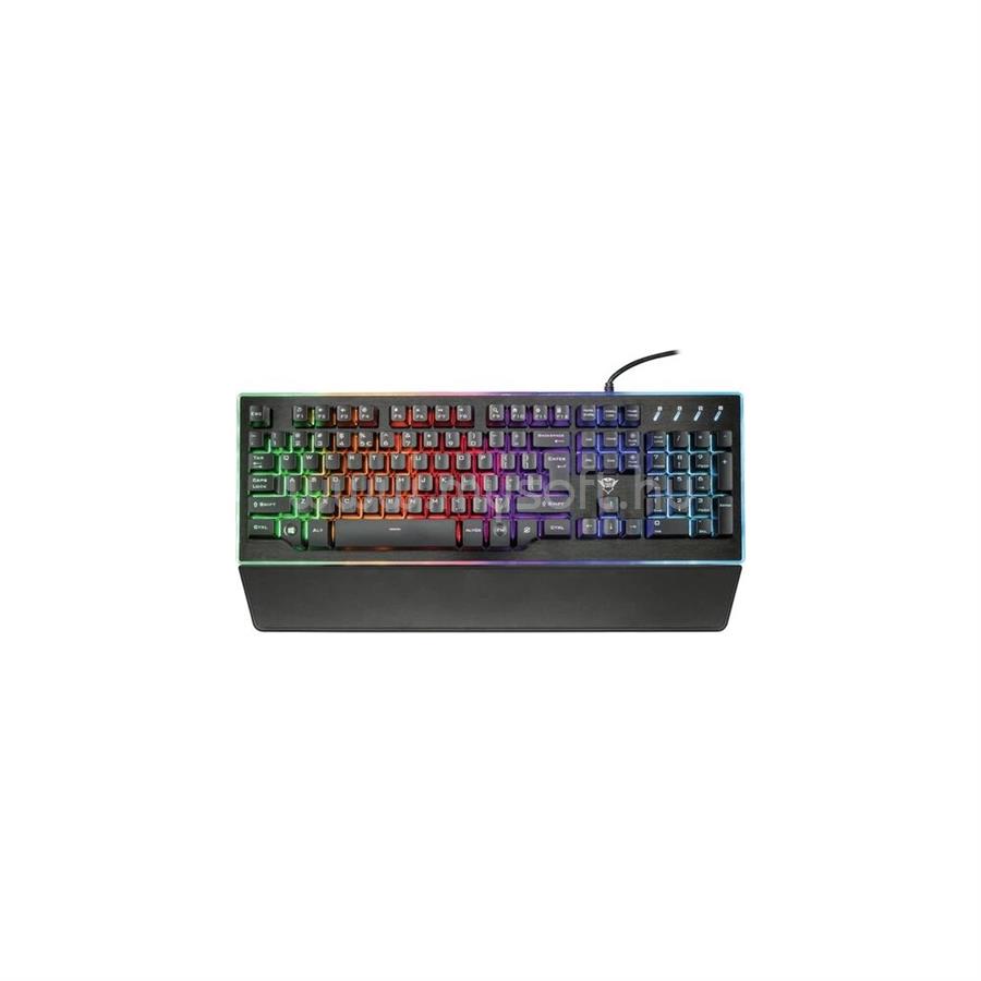 TRUST GXT 860 Thura fél mechanikus gamer vezetékes billentyűzet amerikai angol lokalizáció (fekete)