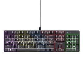 TRUST GXT 871 Zora mechanikus gamer vezetékes billentyűzet (magyar, fekete) TRUST_25683 small