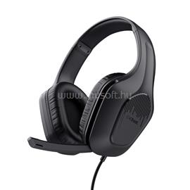 TRUST GXT415 Zirox vezetékes gamer headset (multiplatform; nagy-párnás; hangerőszabályzó; 3.5mm jack; fekete) TRUST_24990 small