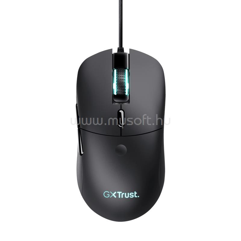 TRUST GXT981 Redex gamer vezetékes egér (optikai PMW3325 érzékelő; max10.000DPI; 6 gomb; LED; Kailh switch; fekete)