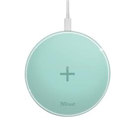 TRUST Gyors vezeték nélküli töltő 23865, Qylo Fast Wireless Charging Pad 7.5/10W - turquoise TRUST_23865 small