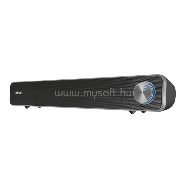TRUST Hangszóró Soundbar - Arys (6W RMS; hangerőszabályzó; 3,5mm jack; USB tápcsatlakozó; fekete)