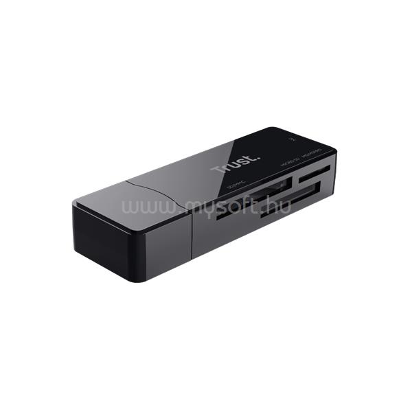 TRUST Kártyaolvasó - Nanga USB3.2 (USB; SD,MicroSD, MS, M2; fekete)
