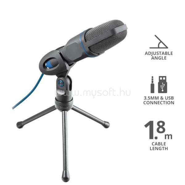 TRUST Mikrofon 23790, Mico USB Microphone for PC and laptop