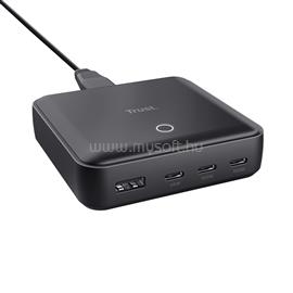 TRUST Telefon töltő - Maxo (4 port; 100W;  USB + 3x USB-C; fekete) TRUST_25242 small