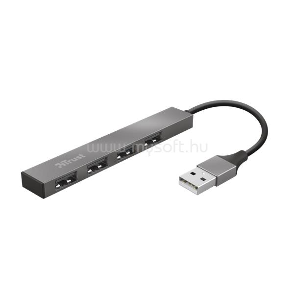 TRUST USB Hub - Halyx mini (4port USB2.0; aluminium)