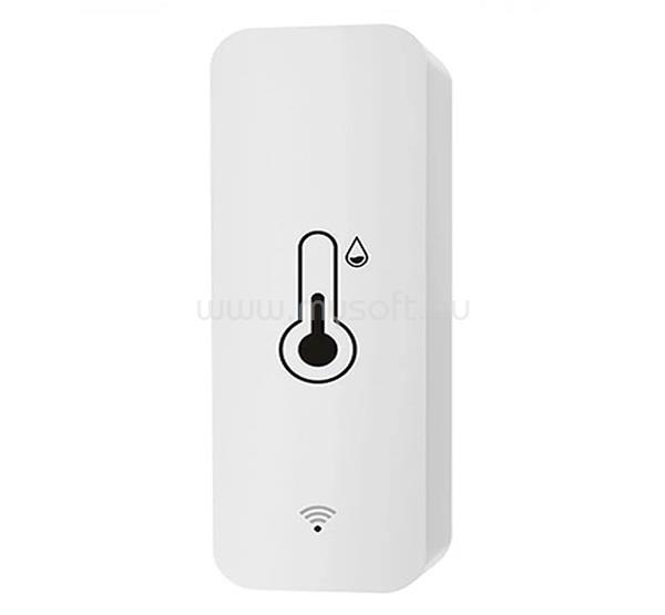 TUYA GIGAPACK Okos hőmérő és páratartalom érzékelő WiFi, TUYA kompatibilis, FEHÉR