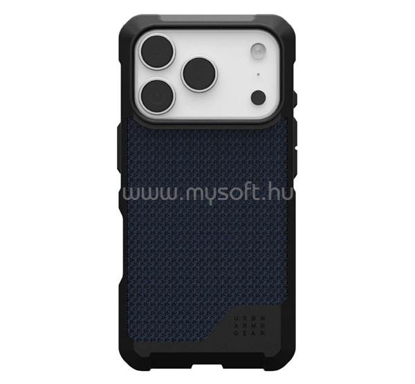 UAG iPhone 17 Pro METROPOLIS LT szilikon telefonvédő erős ütésállóság, szőtt minta, SÖTÉTKÉK