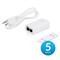 UBIQUITI POE-24-12W-5P Passive PoE Adapter EU/ 24V 0.5A/ groud/ESD protection/ 5 PACK POE-24-12W-5P small