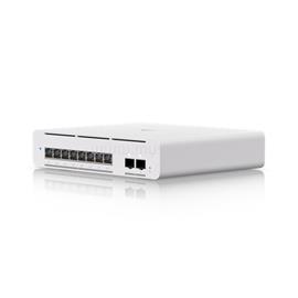 UBIQUITI Pro XG 8 PoE switch, kompakt asztali/fali, 8 port, L3 EtherlightingT PoE++, 8x 10 GbE, 2x 10G SFP+ port USW-PRO-XG-8-POE small