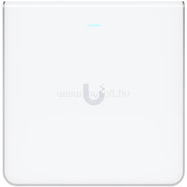 UBIQUITI U6 Enterprise In-Wall, 10 spatial streams, 115 m2 (1,250 ft2) coverage, 600+ connected devices, Powered using PoE+/PoE++, (4) GbE ports with (1) PoE output, 2.5 GbE uplink. U6-ENTERPRISE-IW small