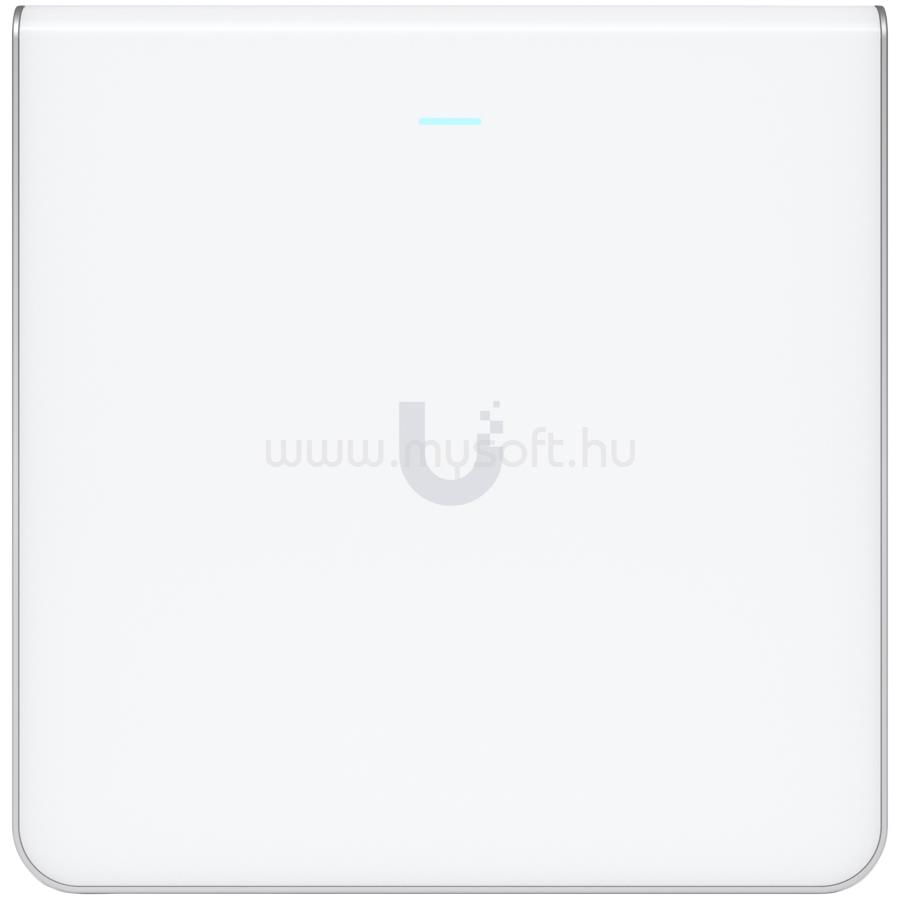 UBIQUITI U6 Enterprise In-Wall, 10 spatial streams, 115 m2 (1,250 ft2) coverage, 600+ connected devices, Powered using PoE+/PoE++, (4) GbE ports with (1) PoE output, 2.5 GbE uplink.
