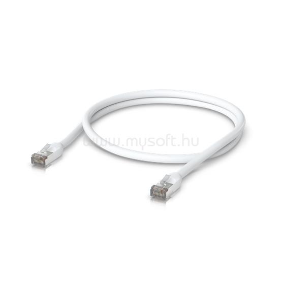 UBIQUITI UniFi patch kábel, kültéri, 1m, Cat.5e STP (fehér)