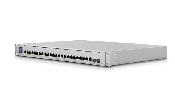 UBIQUITI UniFi USW-Enterprise-24-PoE 12x 2.5GbE Multi-Gigabit PoE LAN 12xGbE PoE LAN 2xSFP+ port L3 menedzselhető switch